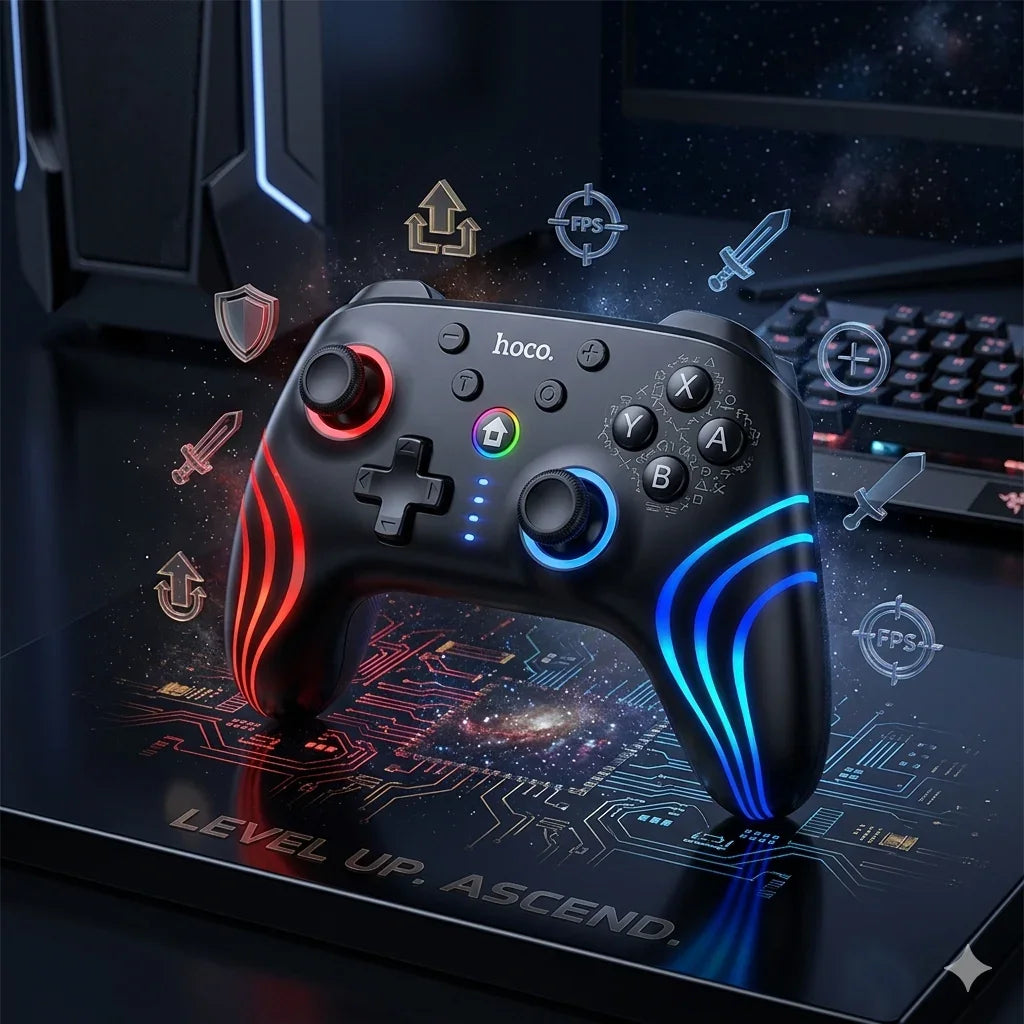 HOCO G10 Pro: Dominate the Game – Ultimate Multi-Function Wireless Controller